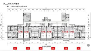 二期1F-8F平面图