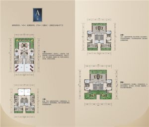 A户型 双拼别墅 9室4厅7卫 建筑面积约145平米